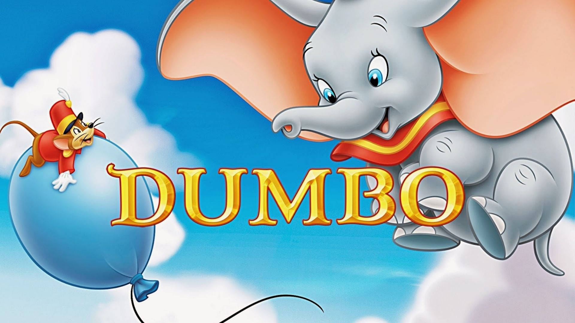Jolly Dumbo With His Friend Background