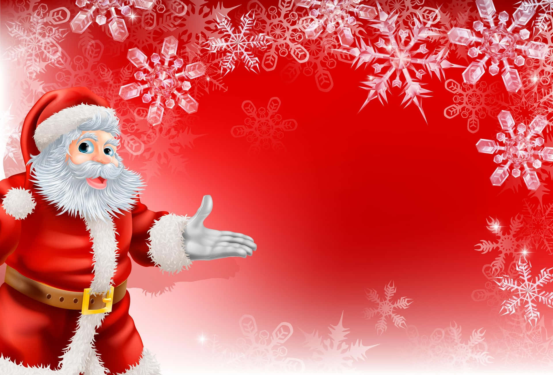 Jolly Saint Nick Looking For The Perfect Present This Christmas Background
