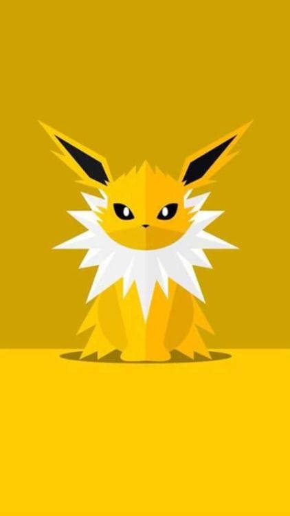 Jolteon Minimalaist Art Background