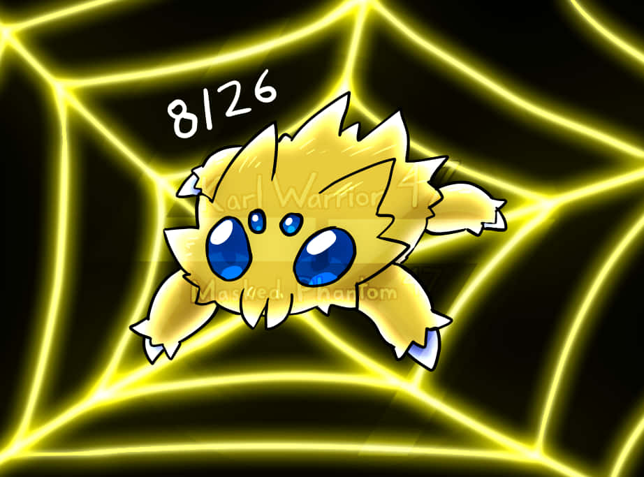 Joltik On An Electric Yellow Web