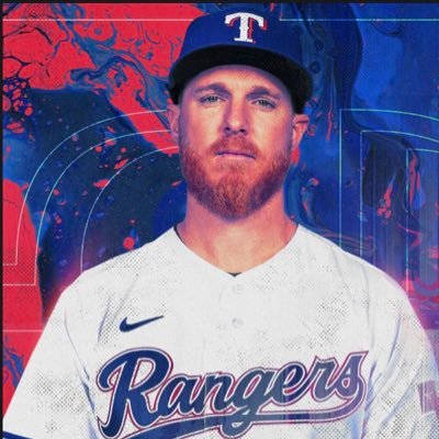 Jon Gray Closeup With Rangers Background