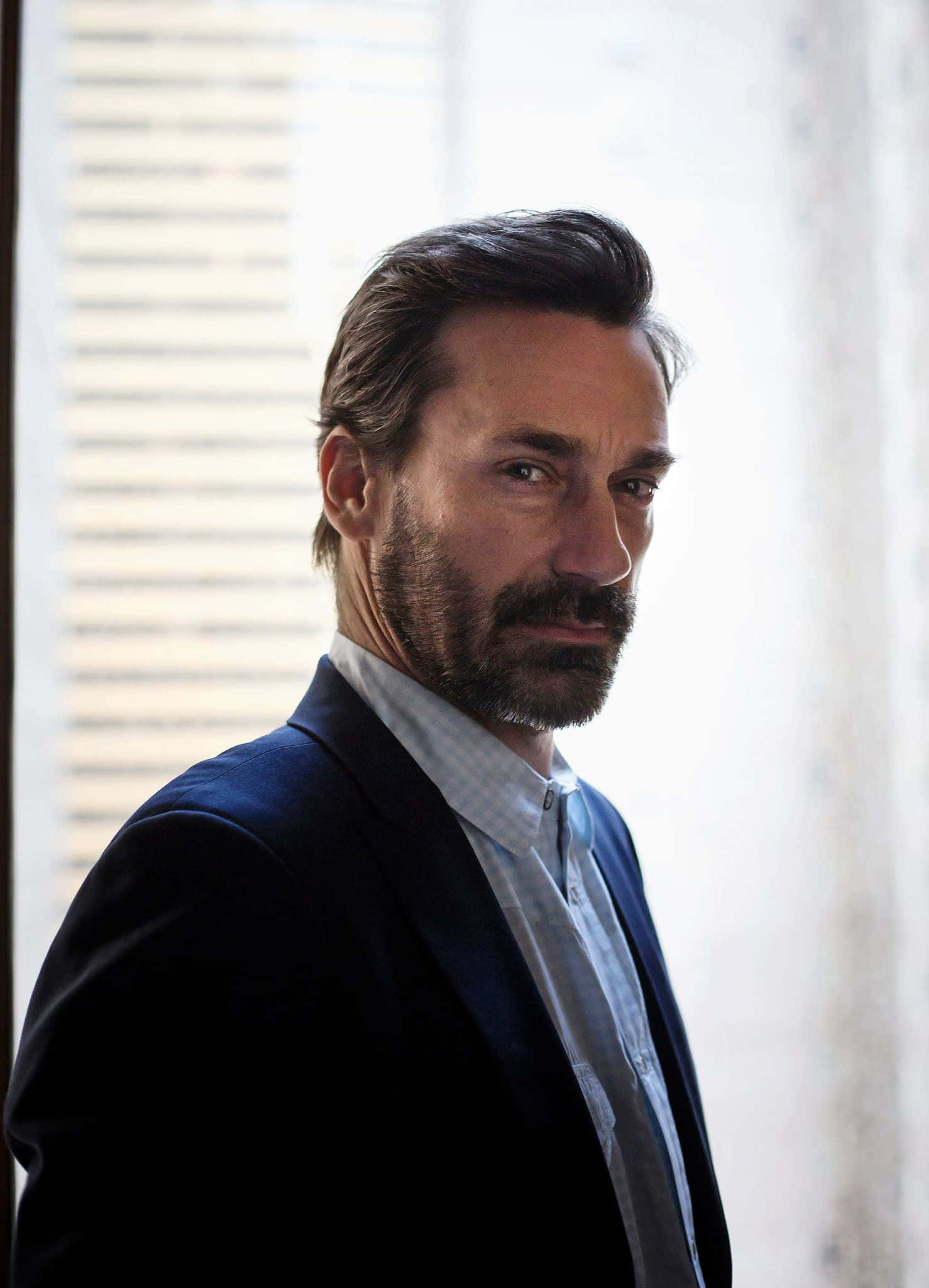 Jon Hamm Posing Elegantly Background