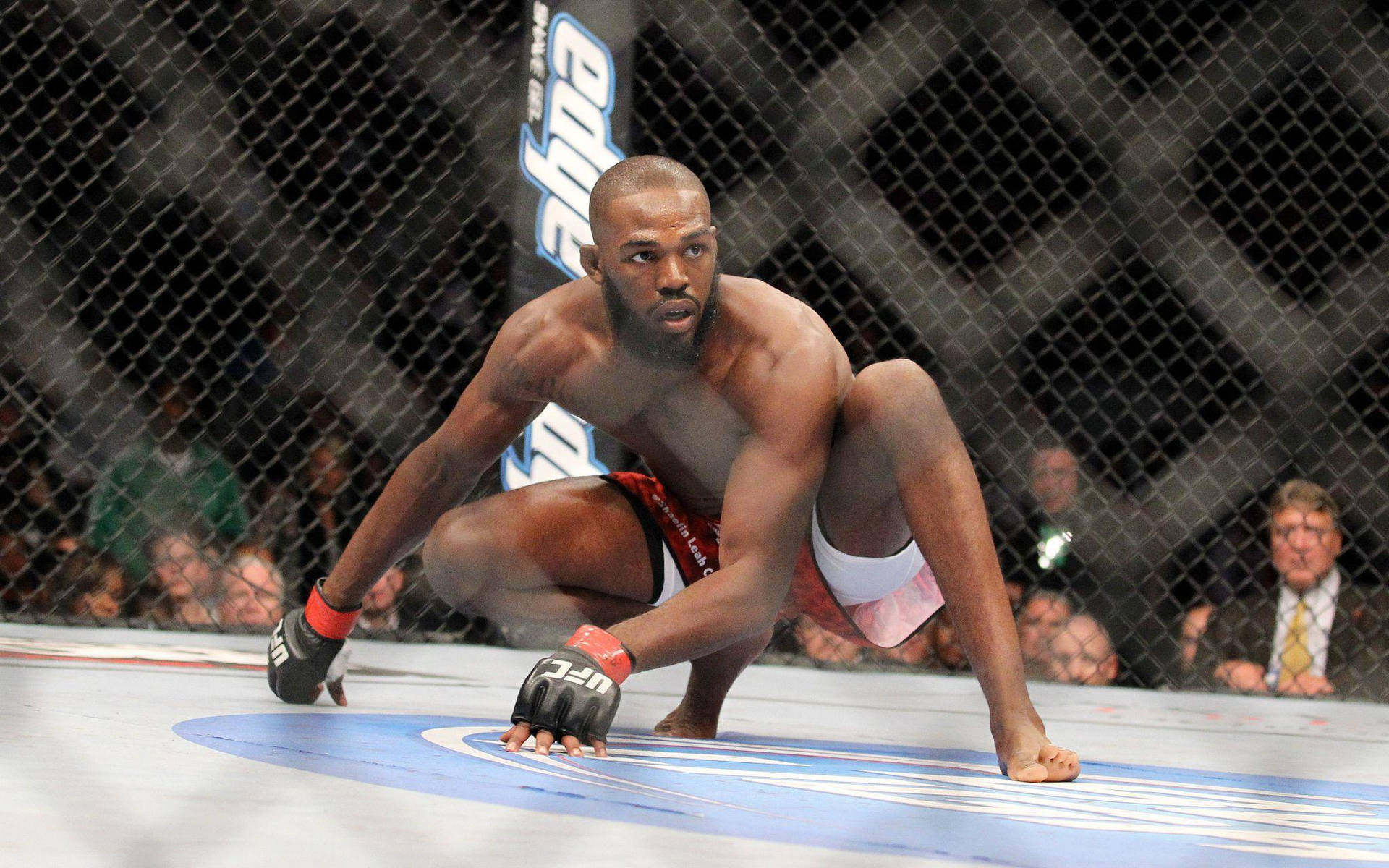 Jon Jones Crouching