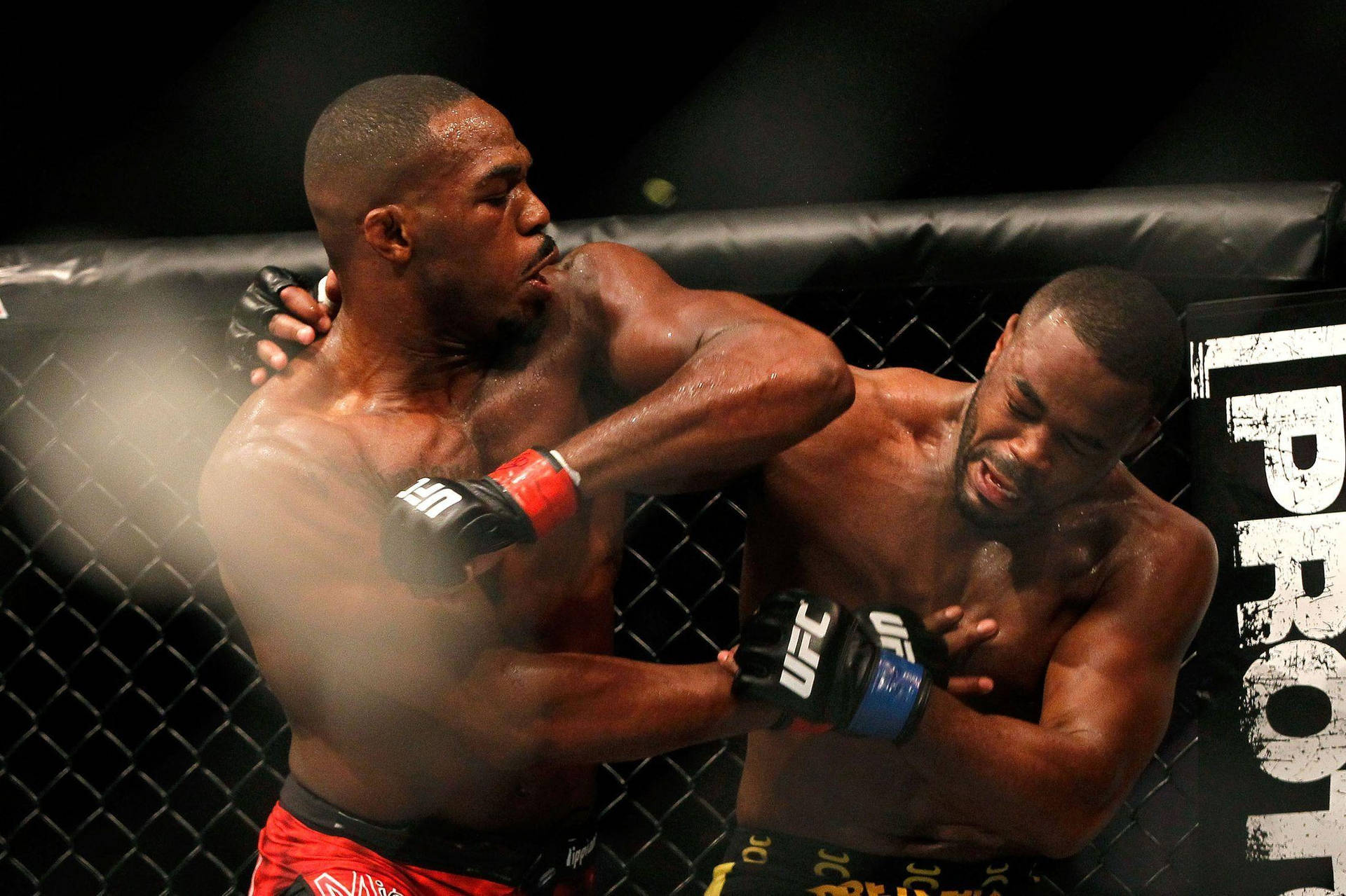 Jon Jones In Mma Action Background