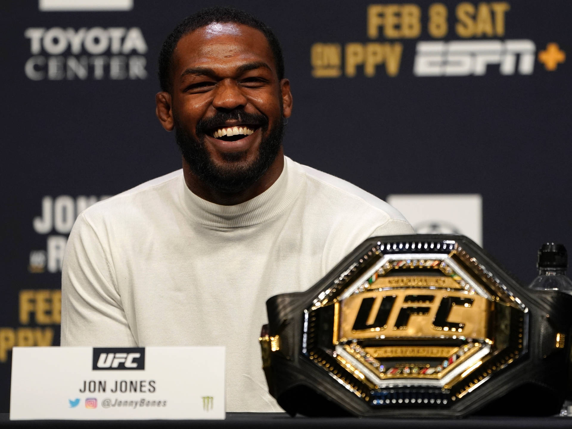 Jon Jones Laughing Background