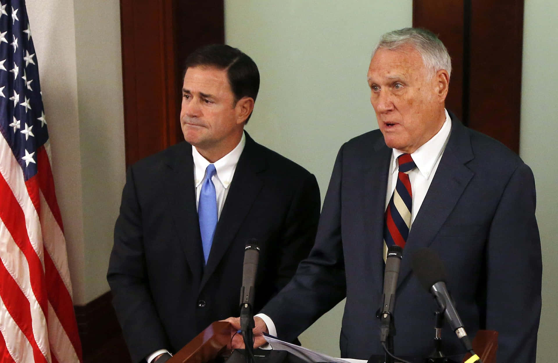 Jon Kyl At Arizona Capitol Background