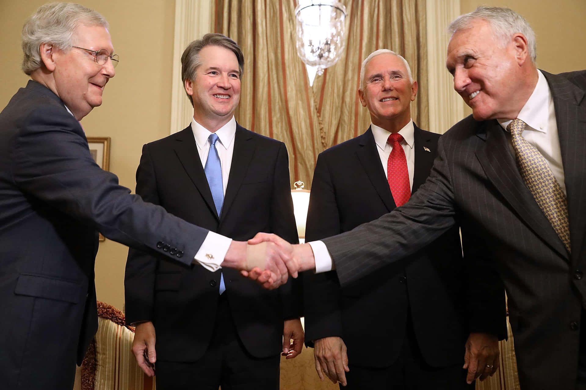 Jon Kyl Shaking Hands Background
