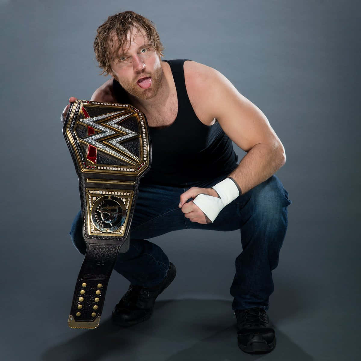 Jon Moxley Championship Belt Background