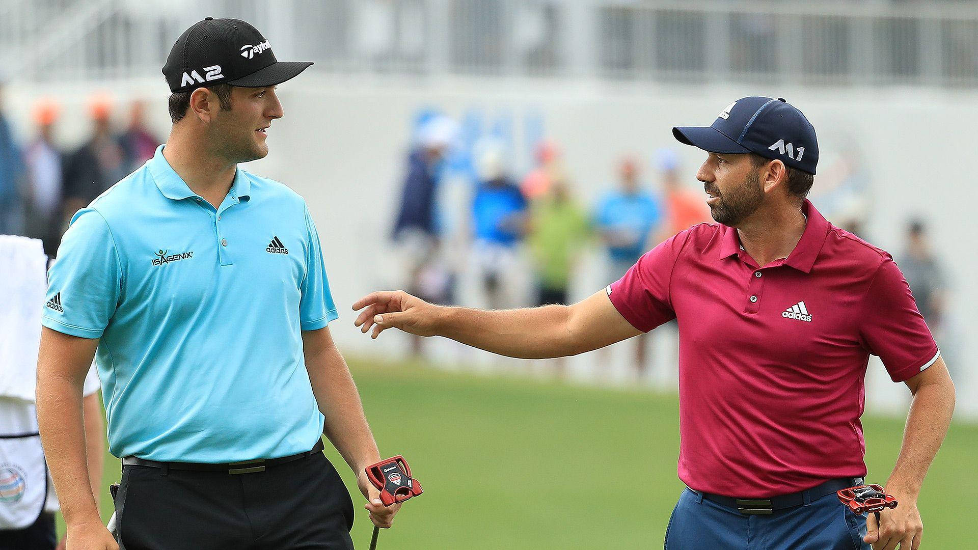 Jon Rahm Chatting Background