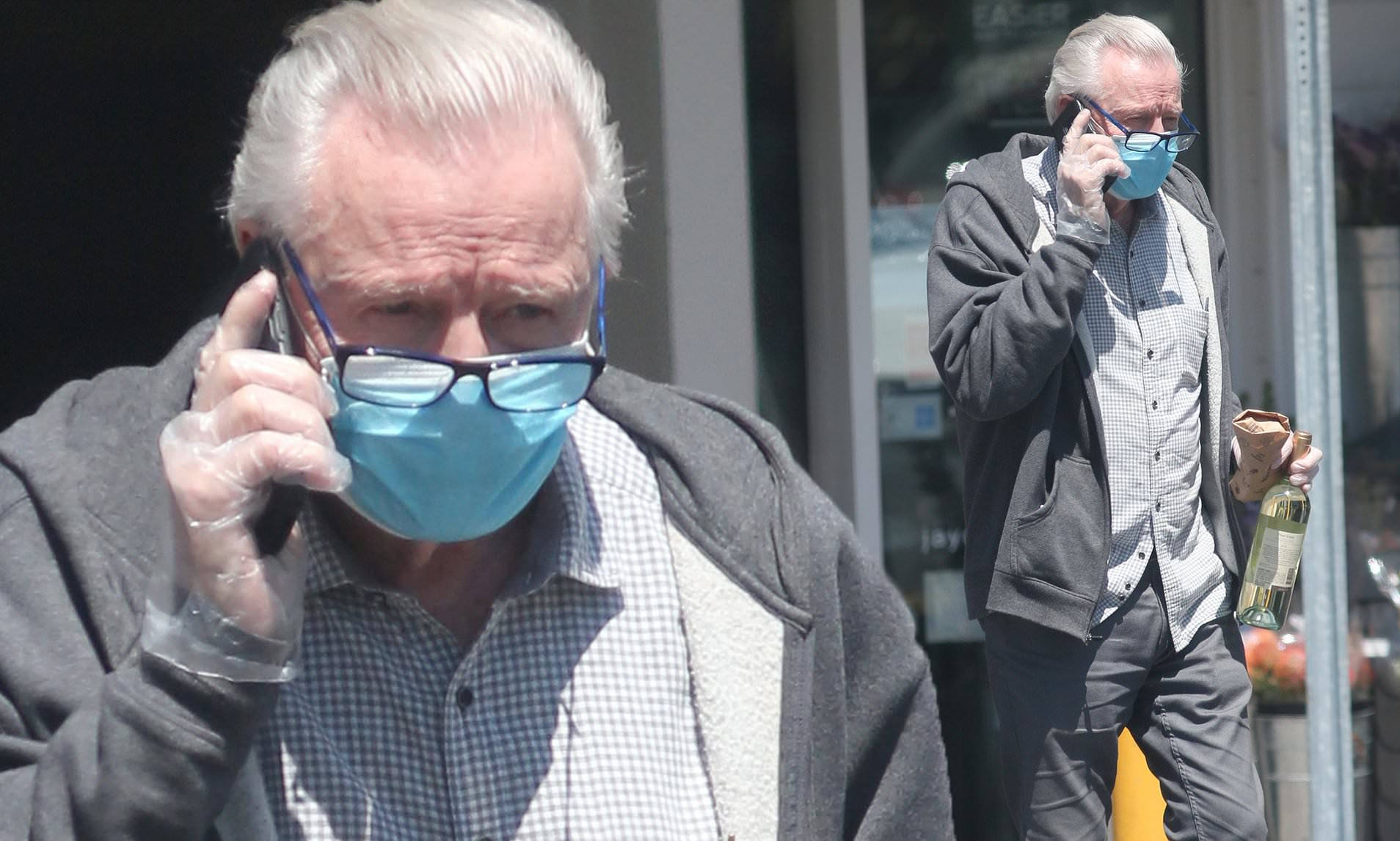 Jon Voight Wearing Mask