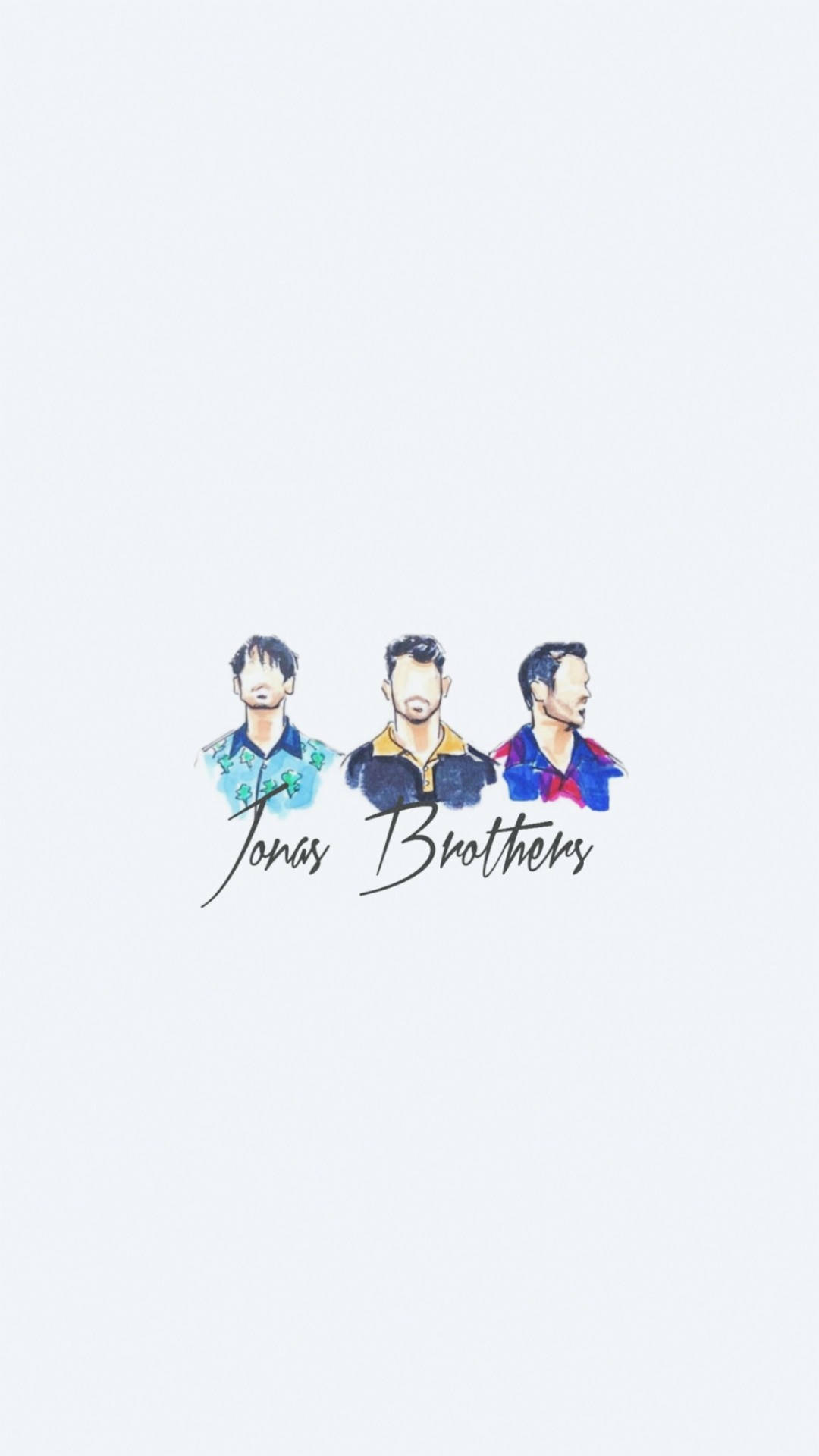 Jonas Brothers Watercolor Vector Art Background