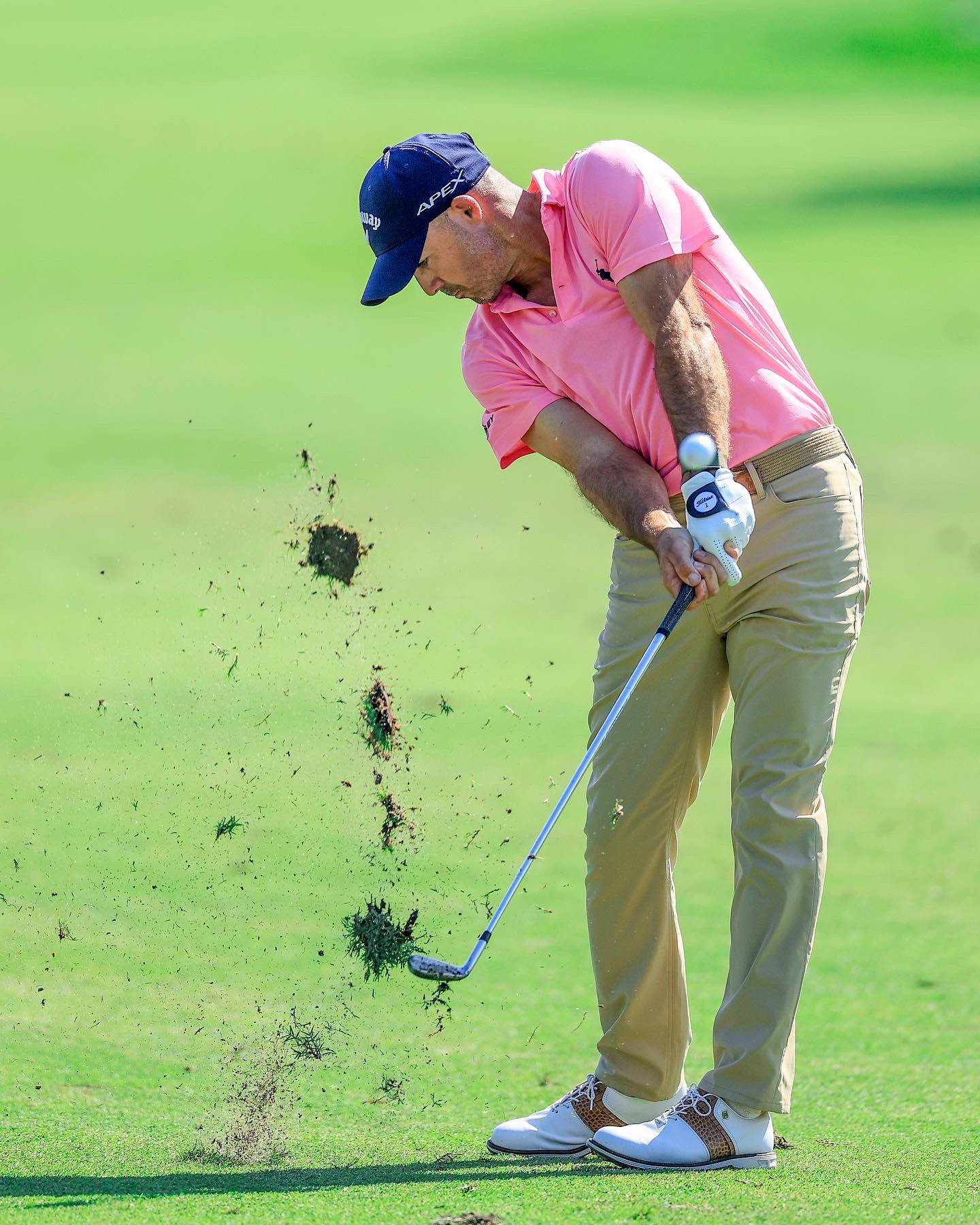 Jonathan Byrd In Golf Course Background