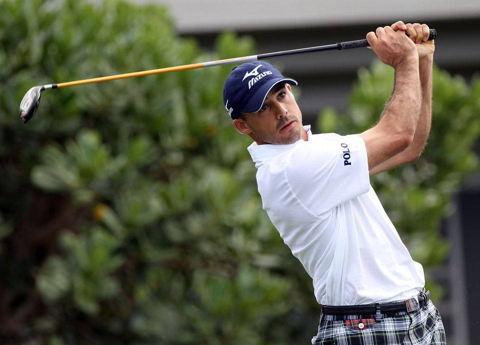 Jonathan Byrd In White Polo Background