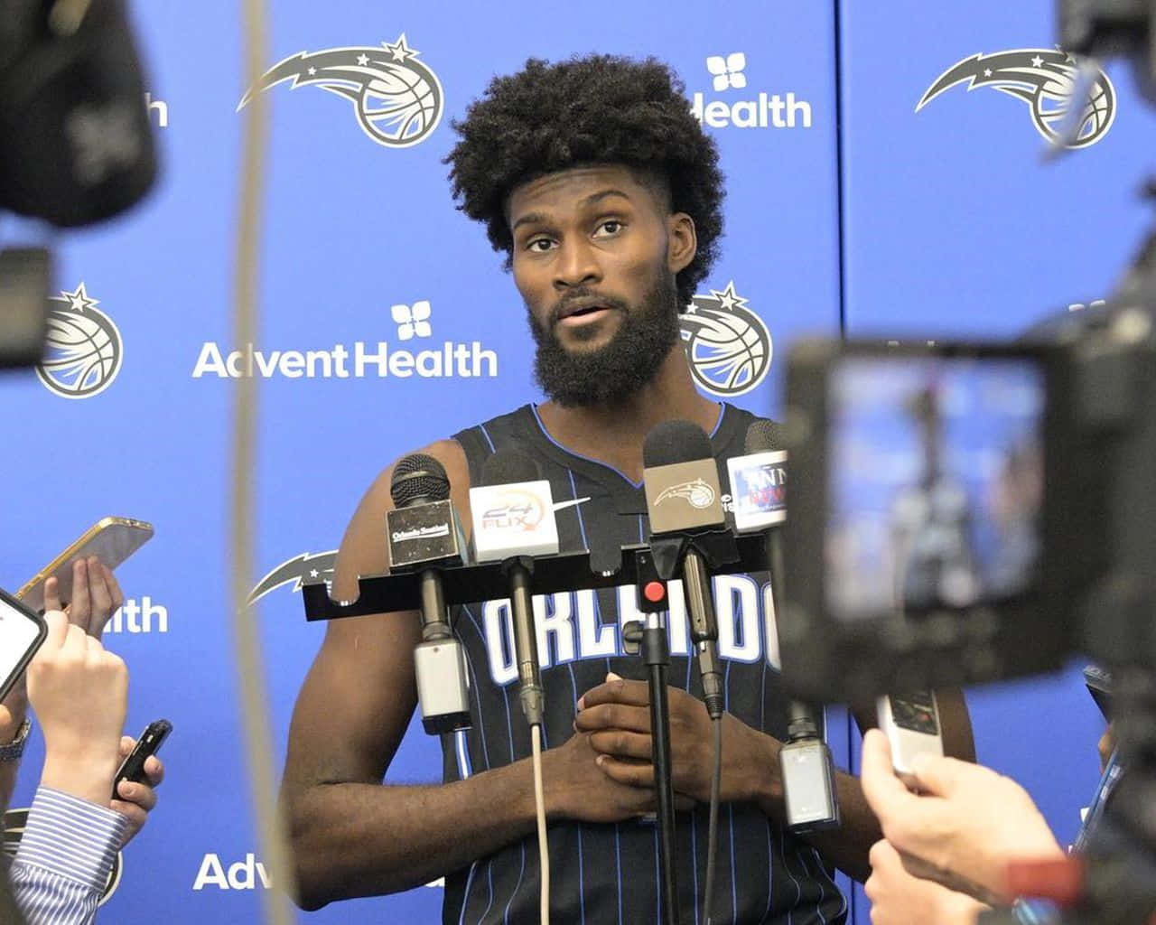Jonathan Isaac Advent Health Conference Background