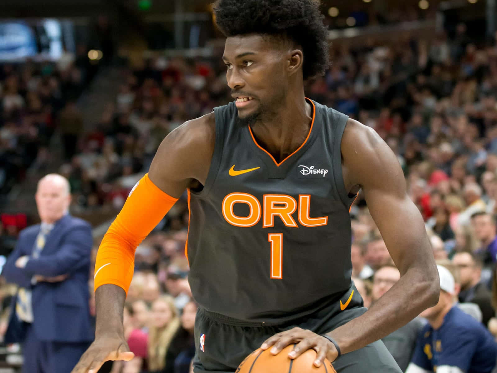 Jonathan Isaac In Basketball Court