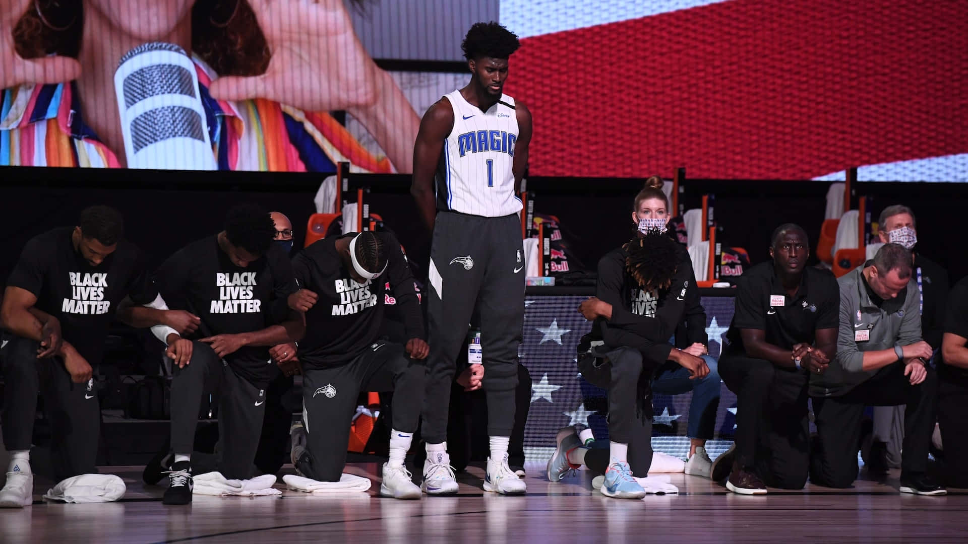 Jonathan Isaac National Anthem Background