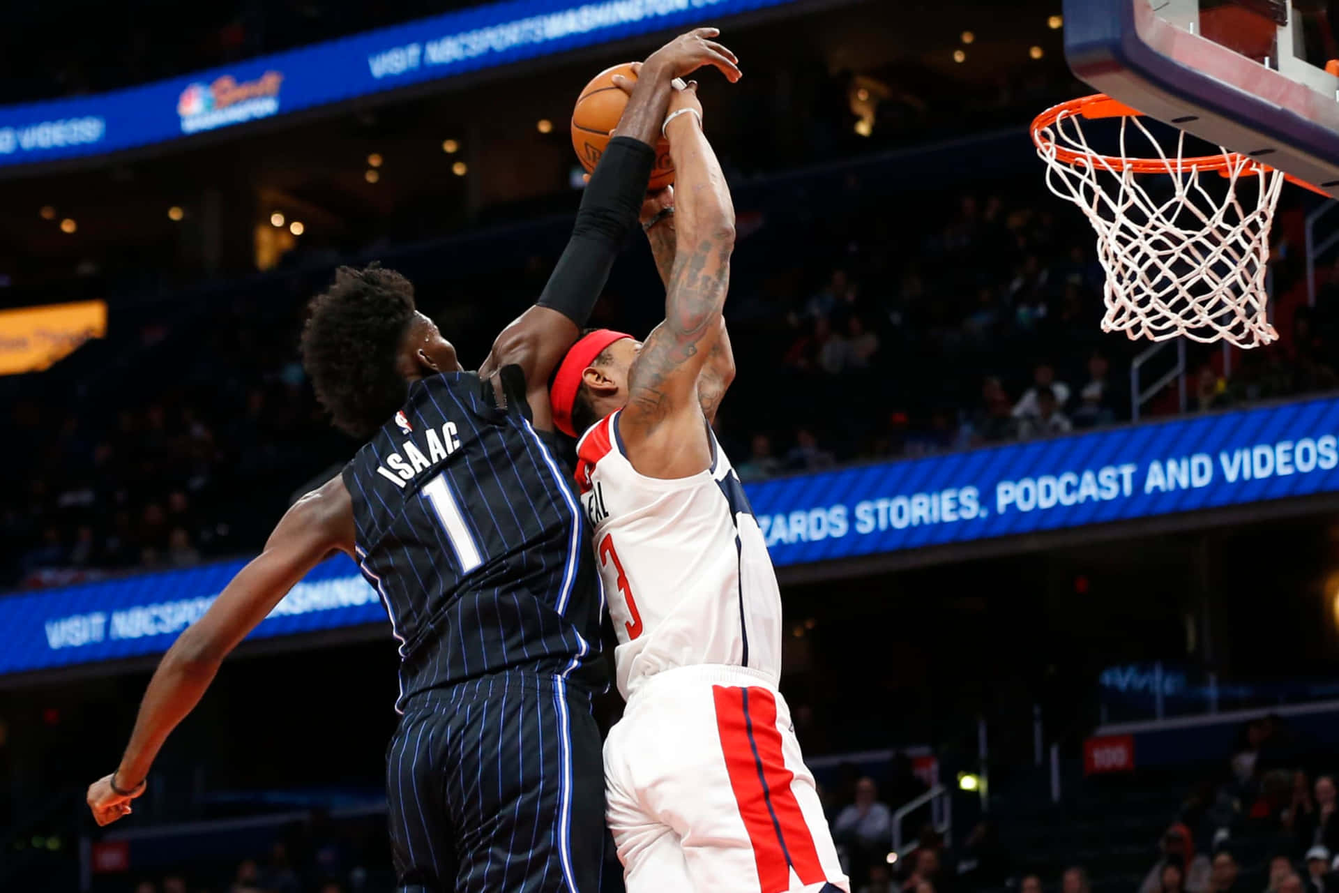 Jonathan Isaac With Detroit Pistons Background