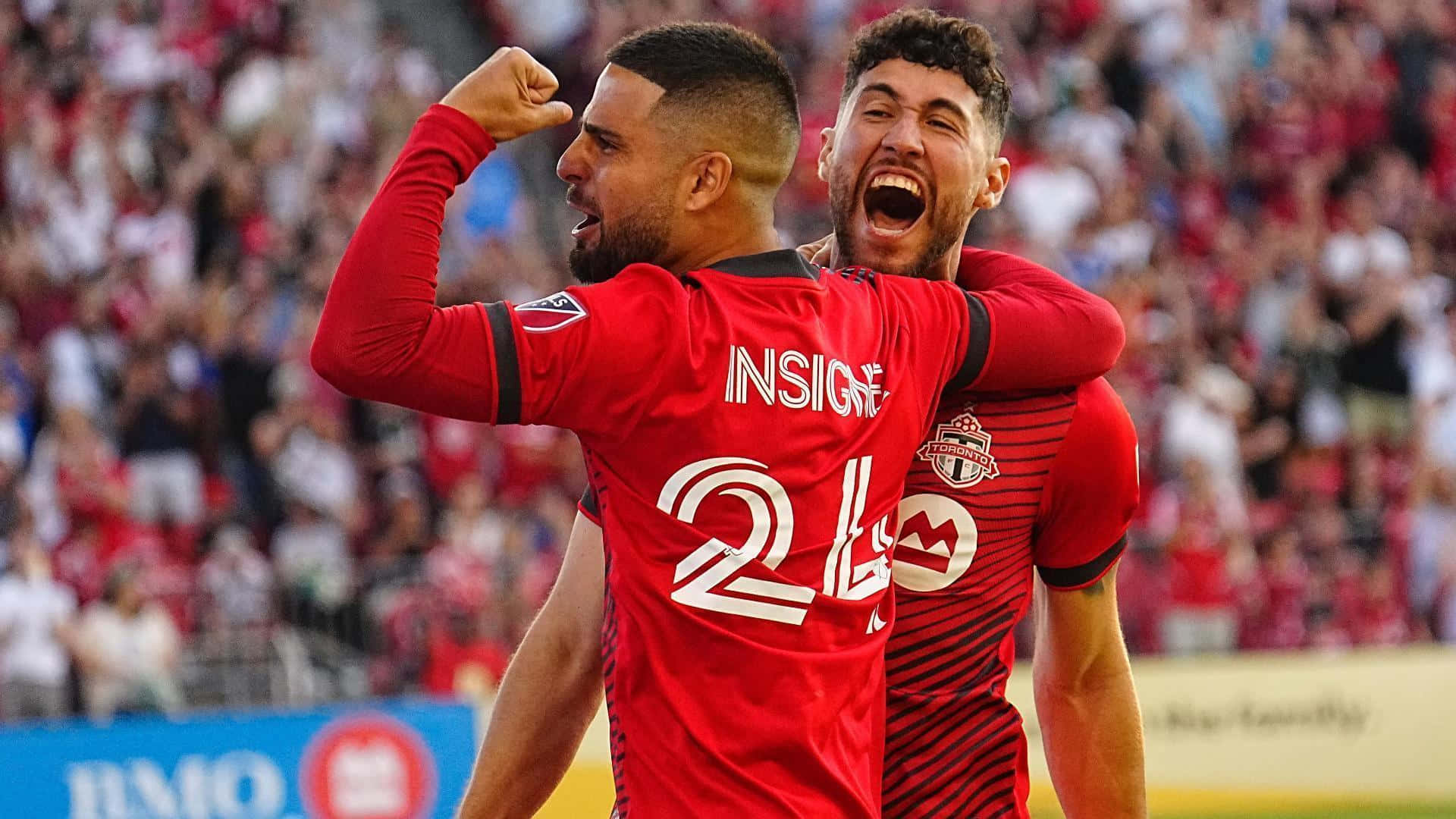 Jonathan Osorio And Lorenzo Insigne Team Toronto Fc Background