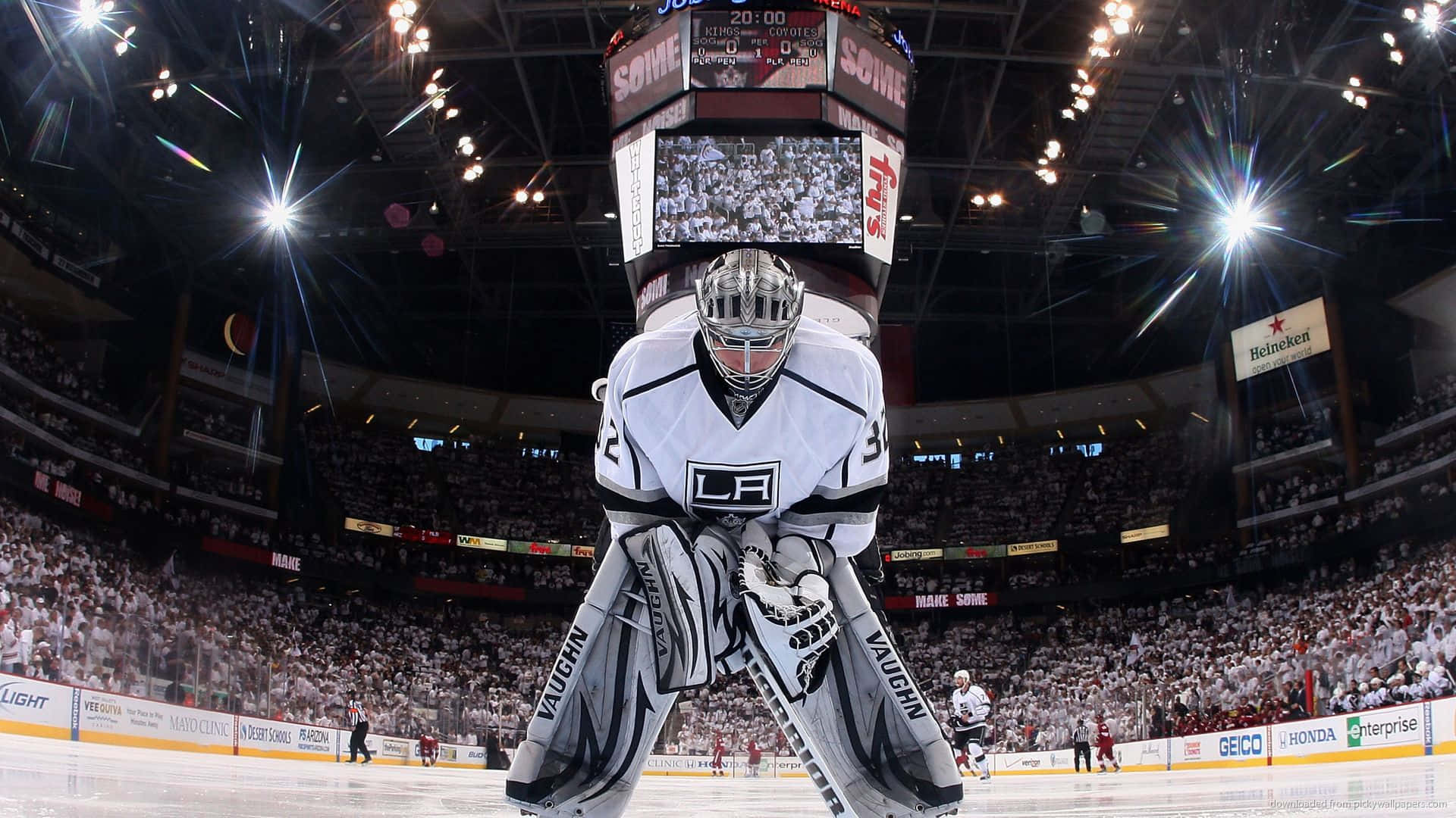 Jonathan Quick At Center Of Pitch