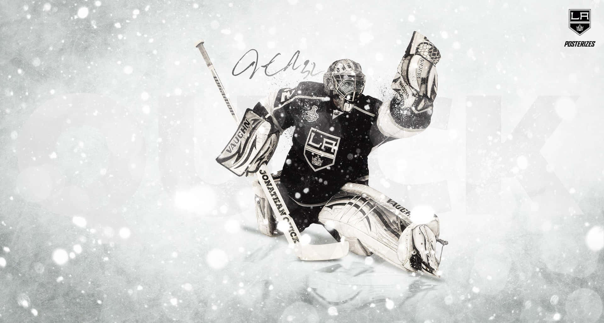 Jonathan Quick Black And White Background