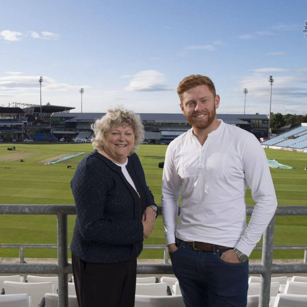 Jonny Bairstow And His Mother Background