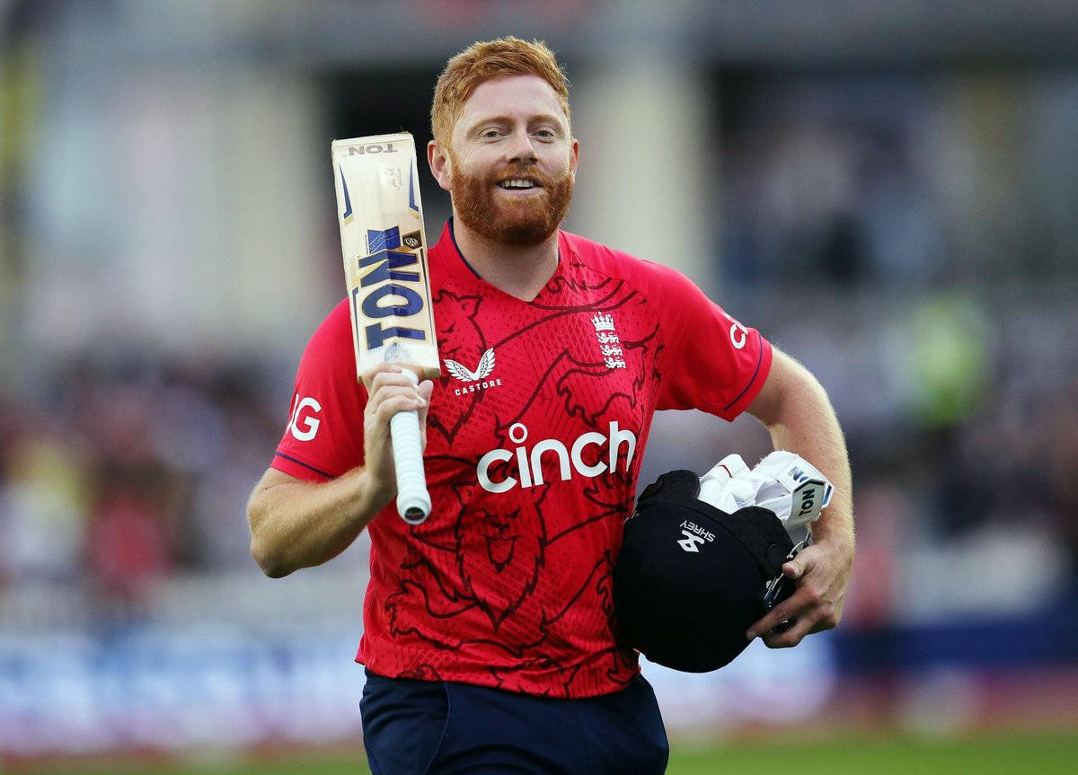 Jonny Bairstow Candid In Red Uniform Background