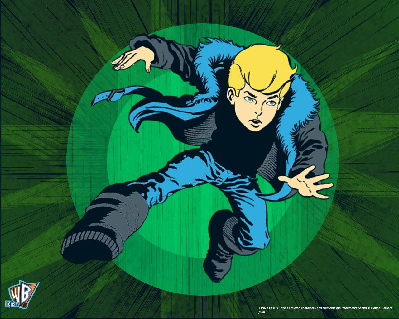 Jonny Quest Aesthetic Green Background