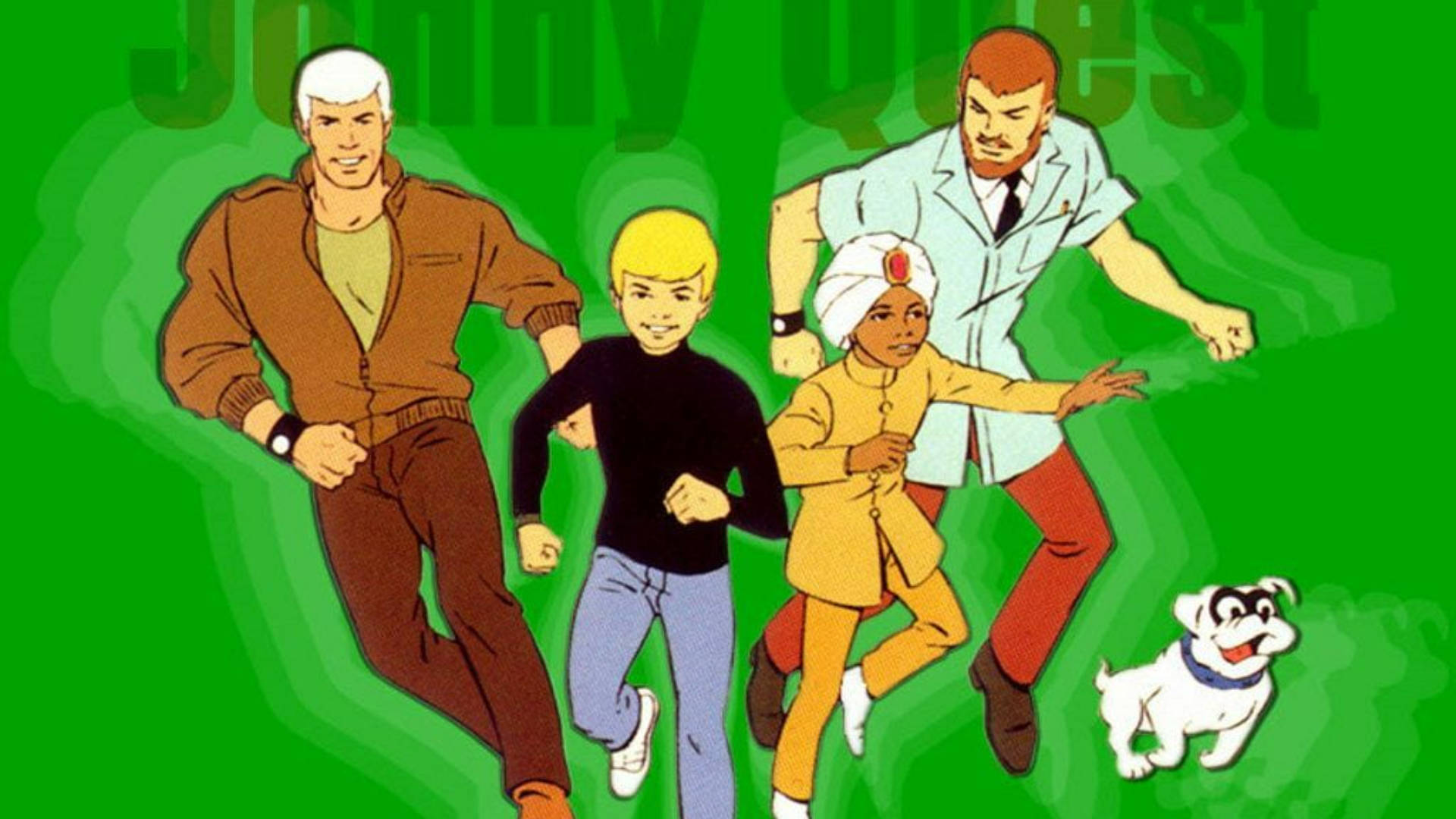 Jonny Quest Green Poster Background