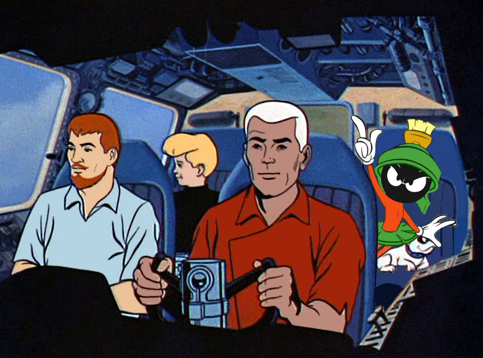 Jonny Quest In Airship Background