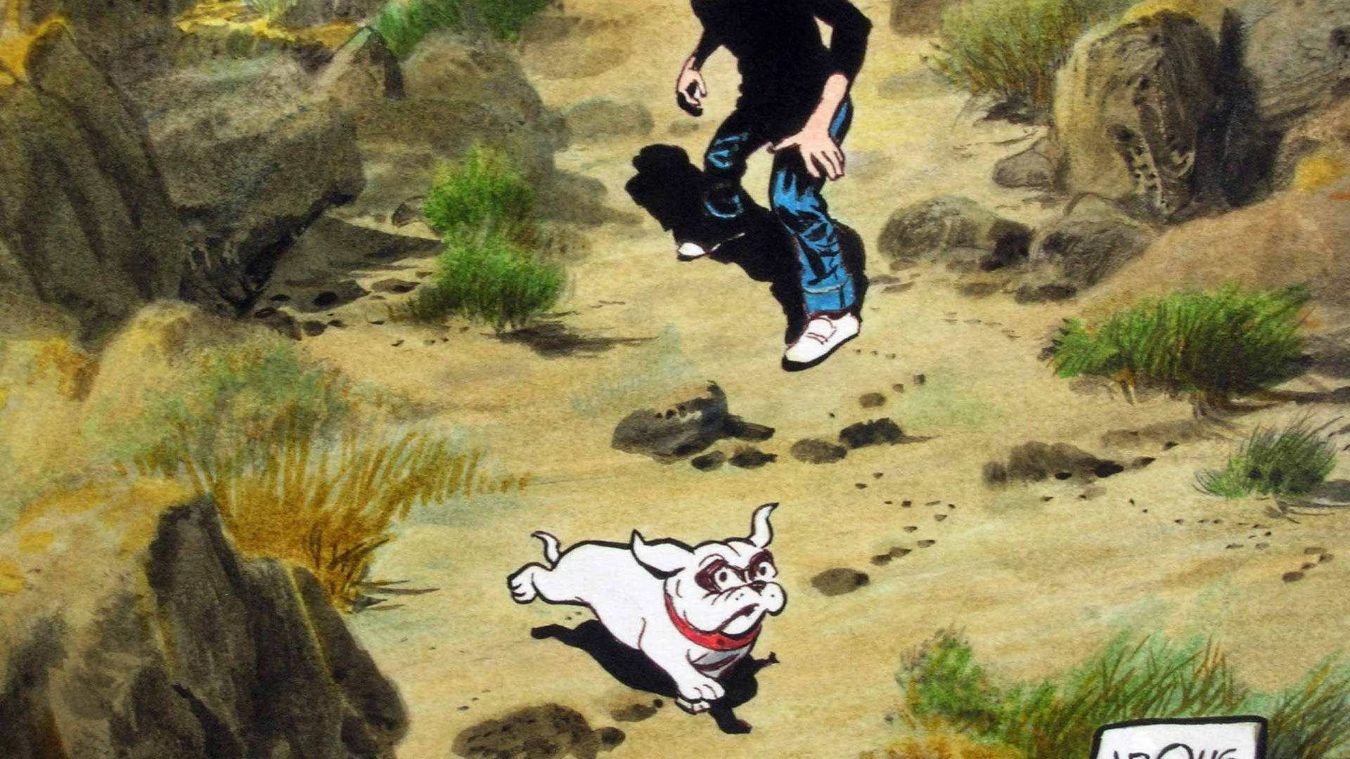 Jonny Quest's White Dog Background