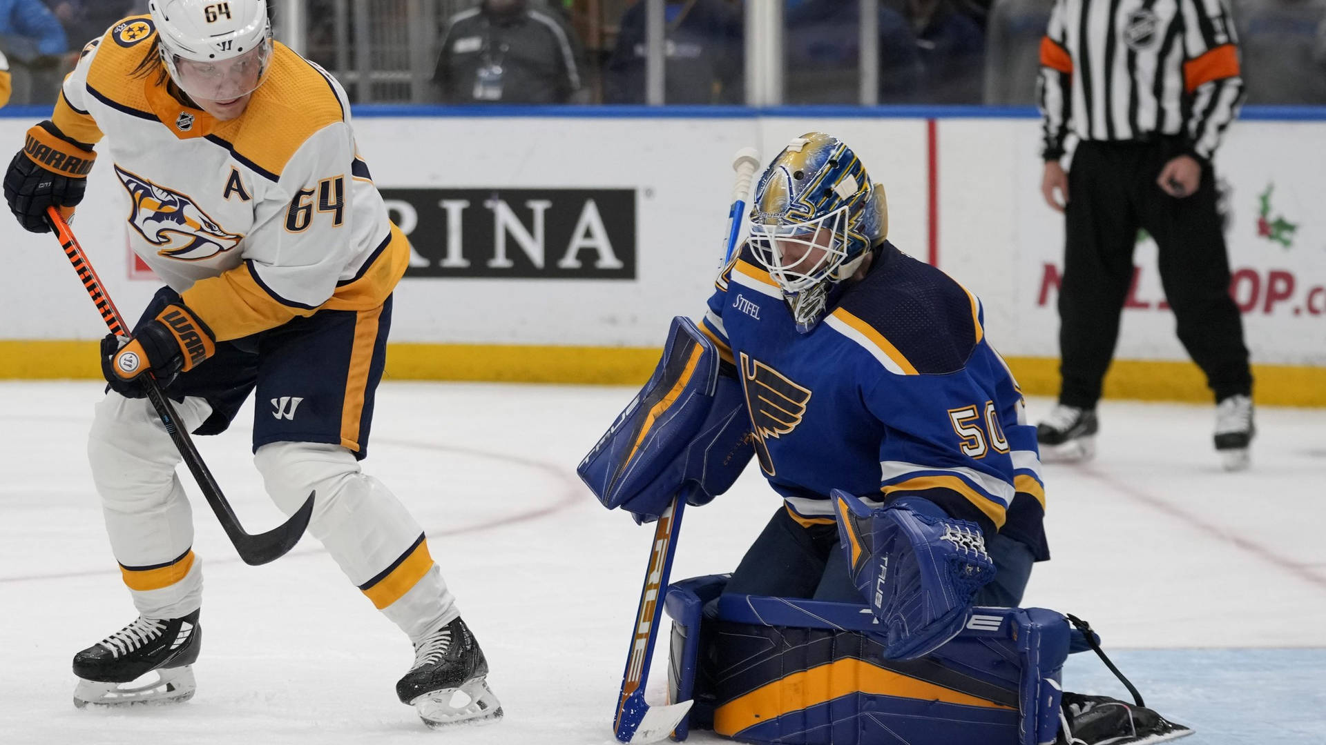 Jordan Binnington Ice Hockey Player Background