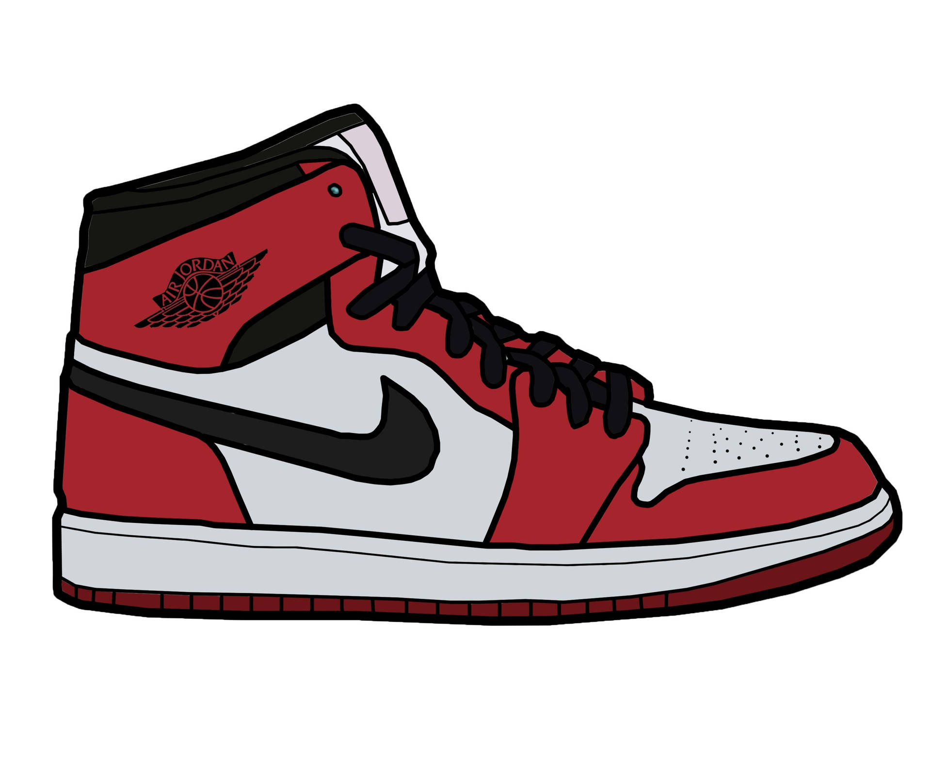 Jordan Cartoon Shoe Poster Background