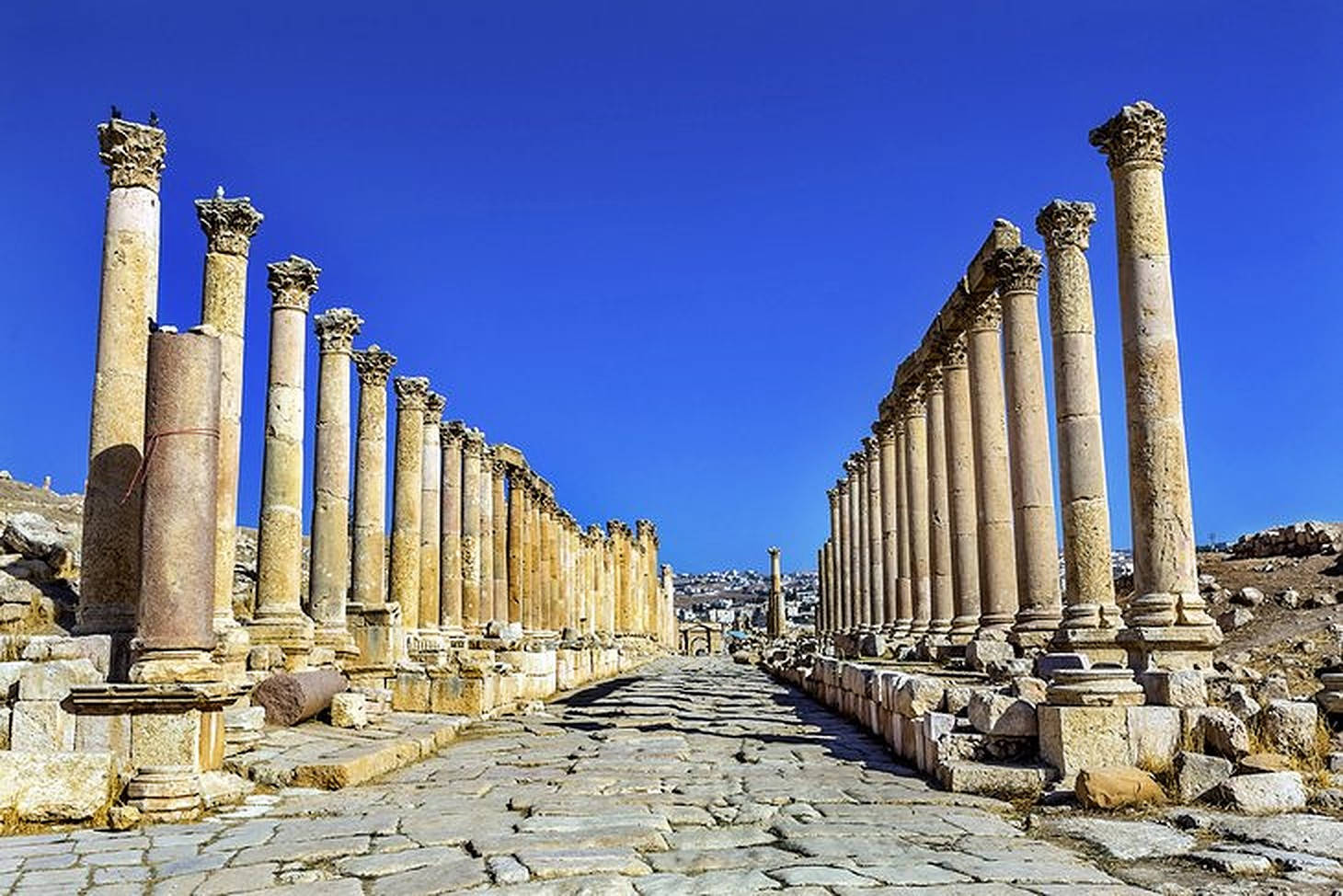 Jordan Jerash Ruins Background
