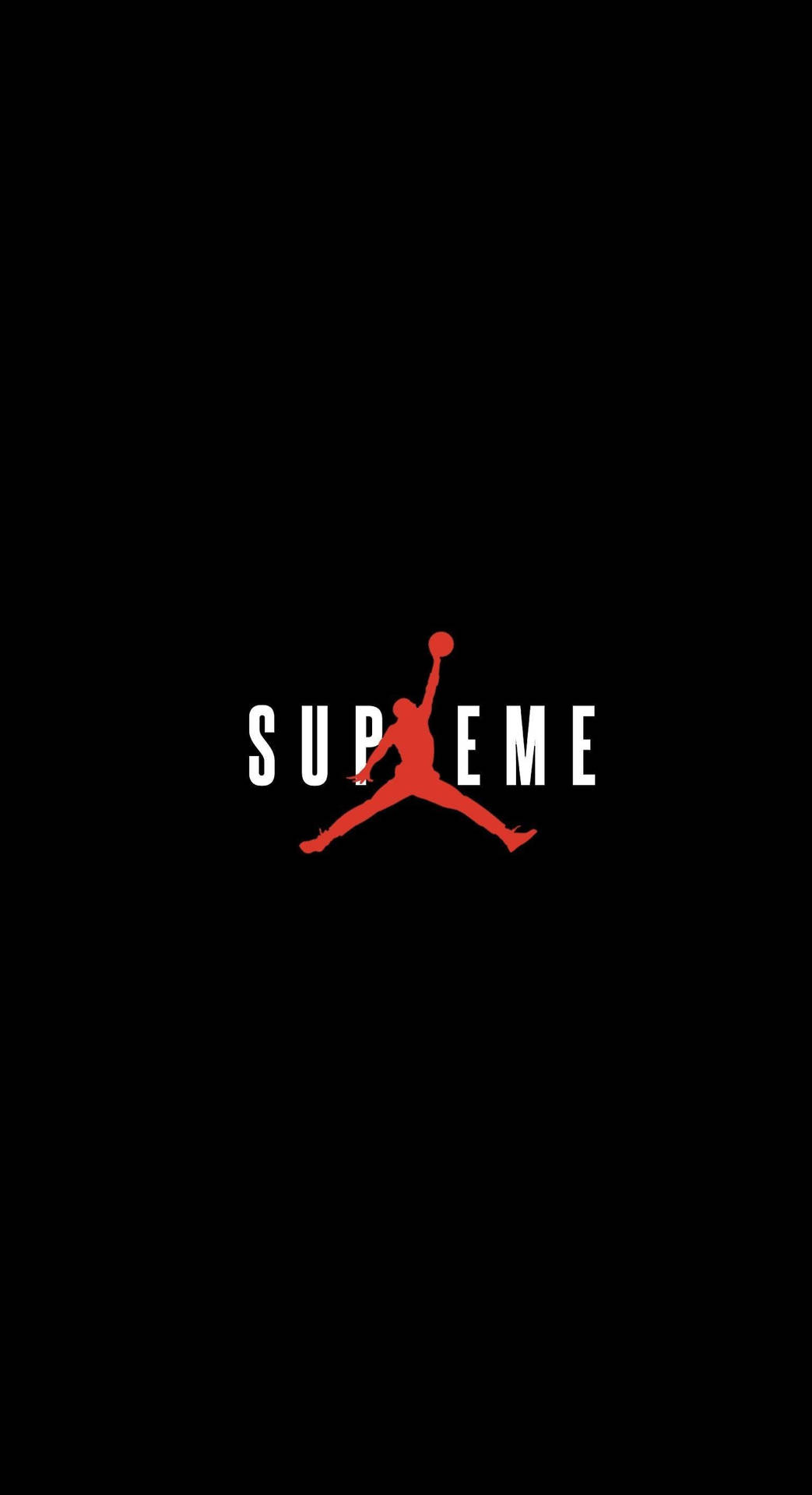 Jordan Logo And Supreme Collaboration Background