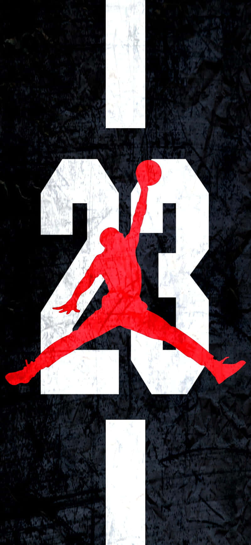 Jordan Logo Fused With A Smartphone Background