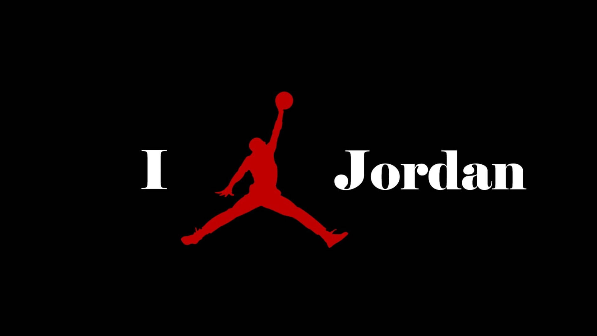 Jordan Logo Iconic Red Background