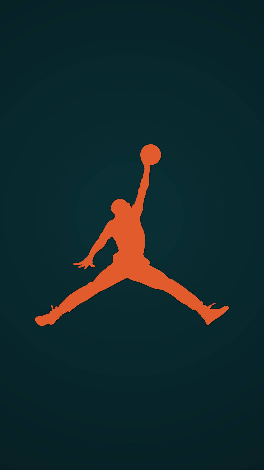 Jordan Logo In Orange Color Background