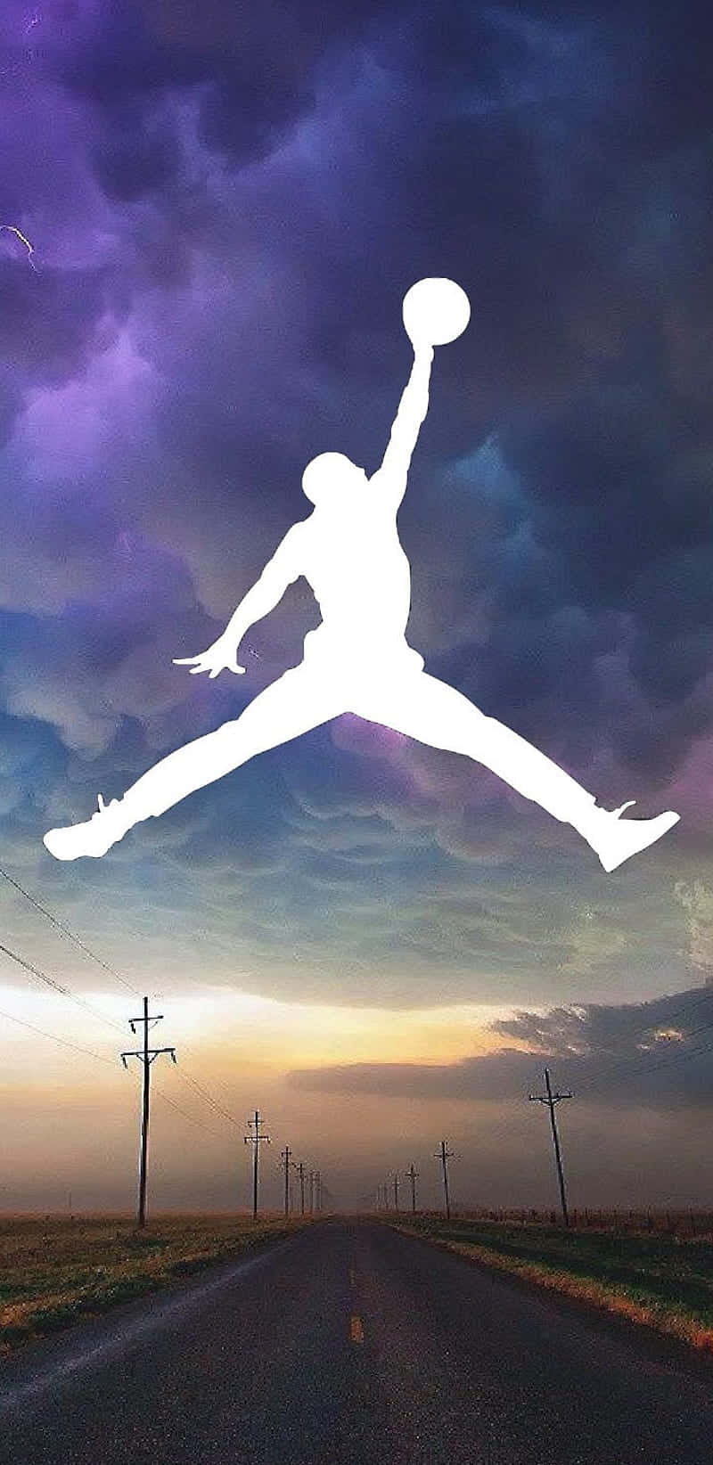 Jordan Logo Phone 800 X 1644 Background