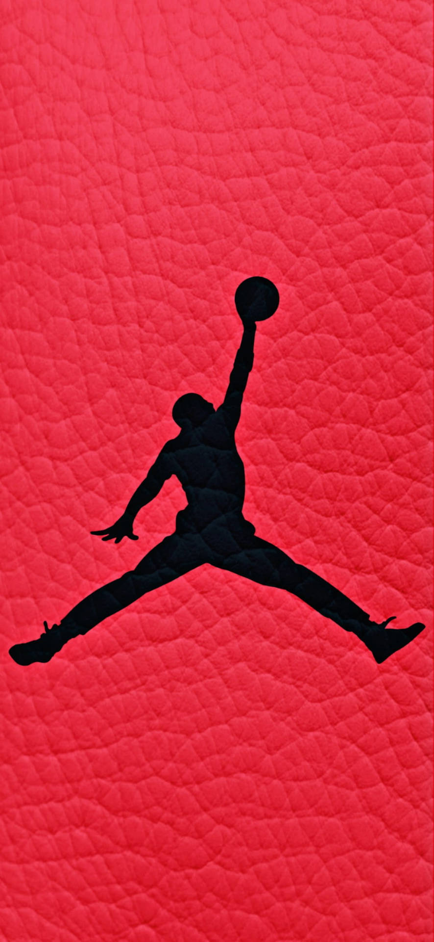 Jordan Logo Premium Red Leather Background