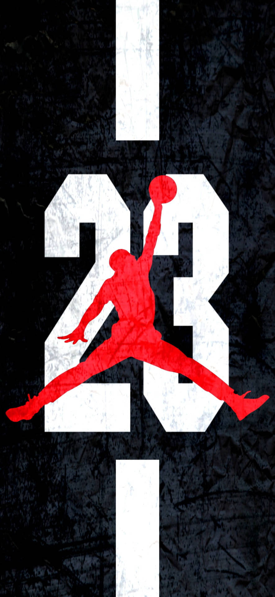 Jordan Logo Signature Red Color Background