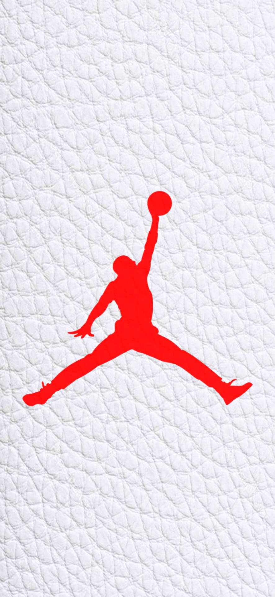 Jordan Logo White Leather Canvas Background