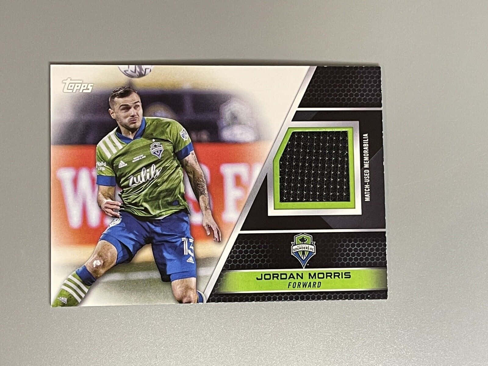 Jordan Morris 2022 Topps Mls Relics Card Set Background