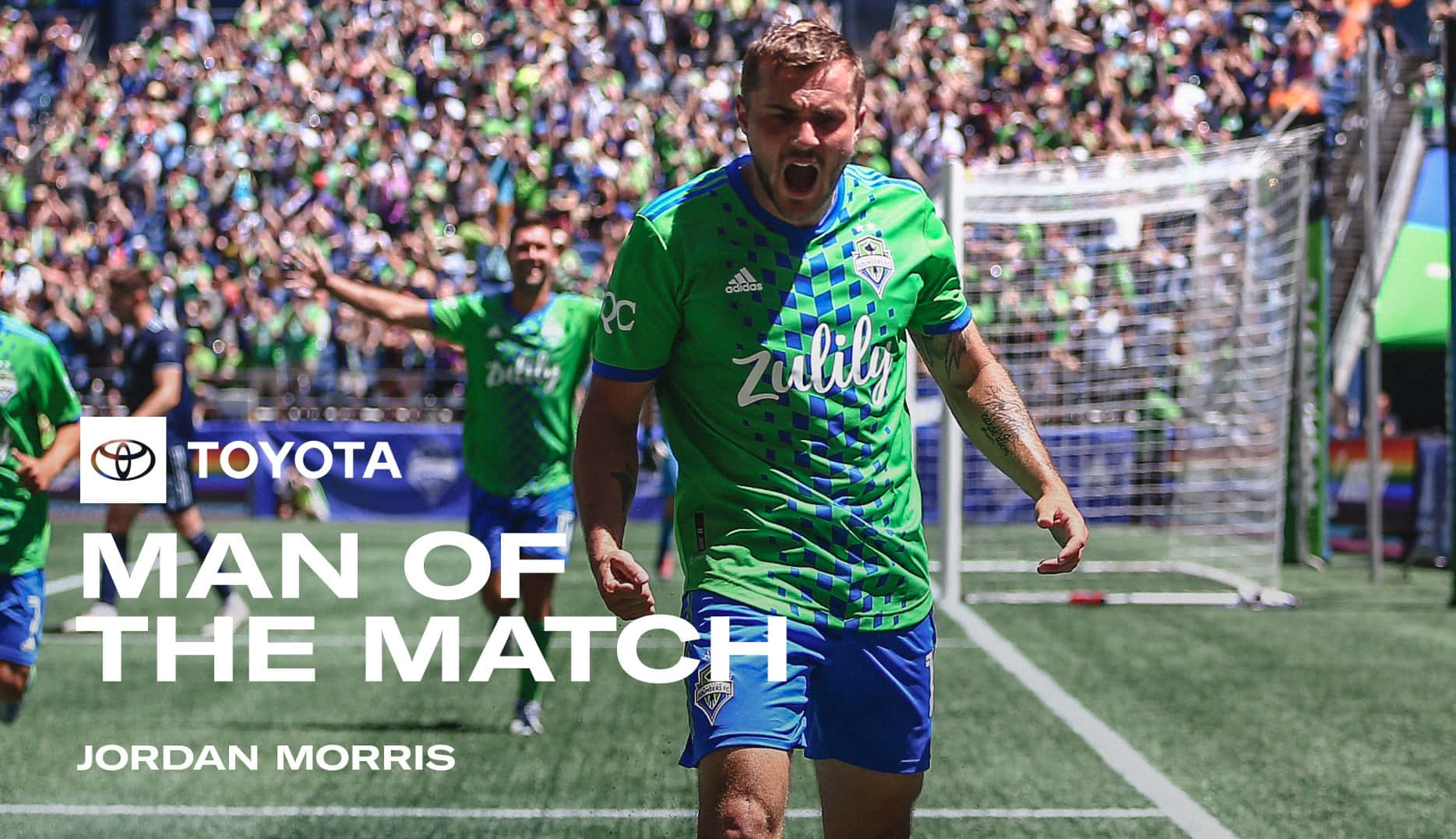 Jordan Morris Toyota Man Of The Match Background