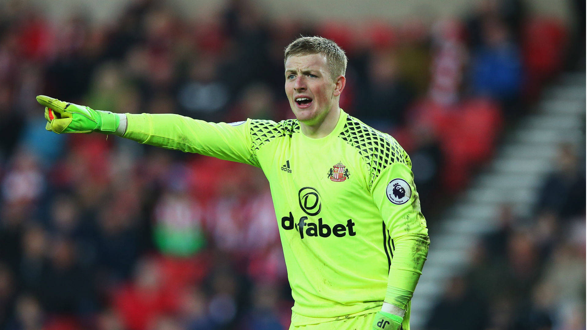 Jordan Pickford Dazzles In Neon Uniform Background