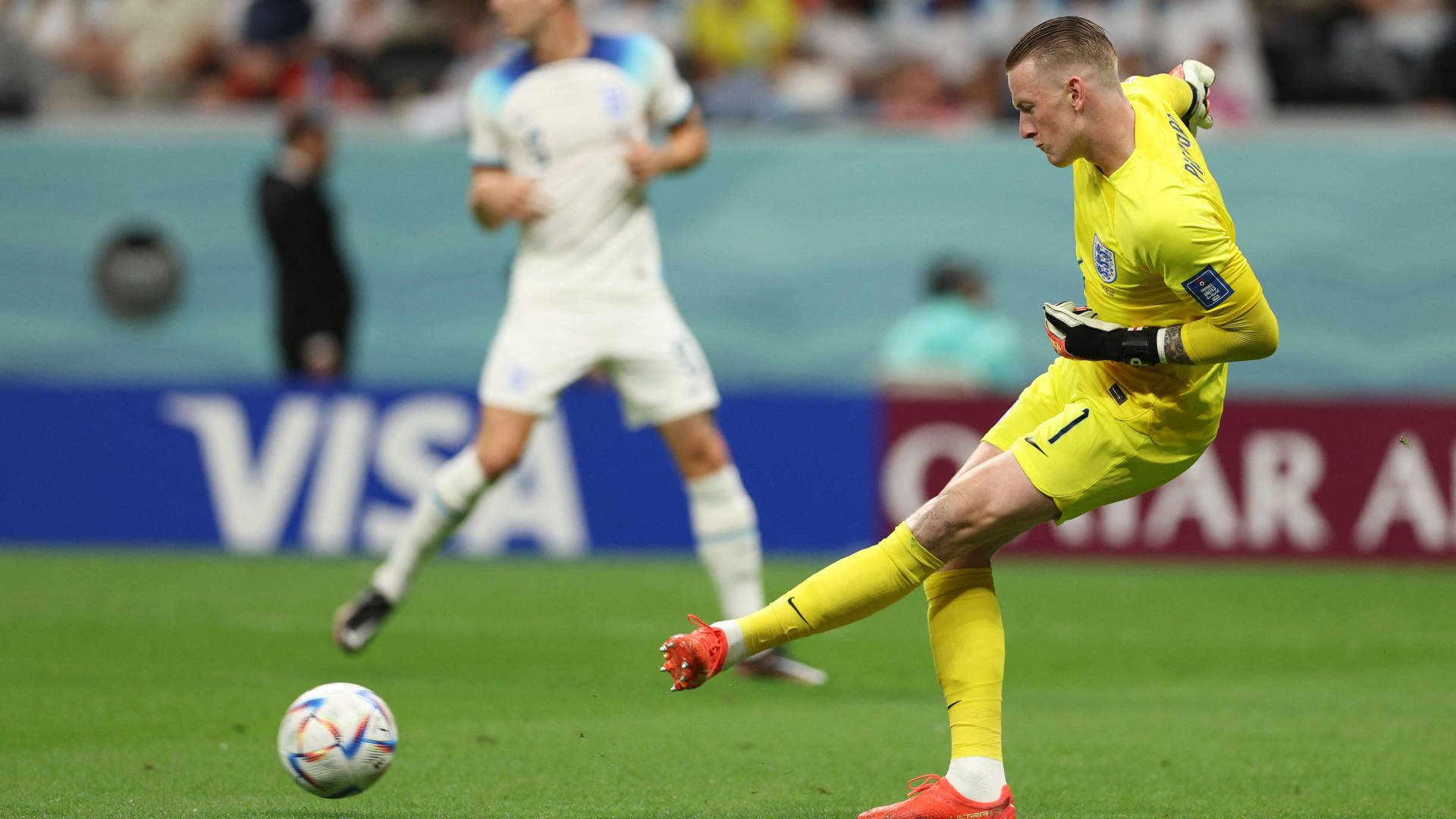 Jordan Pickford Kicking Football