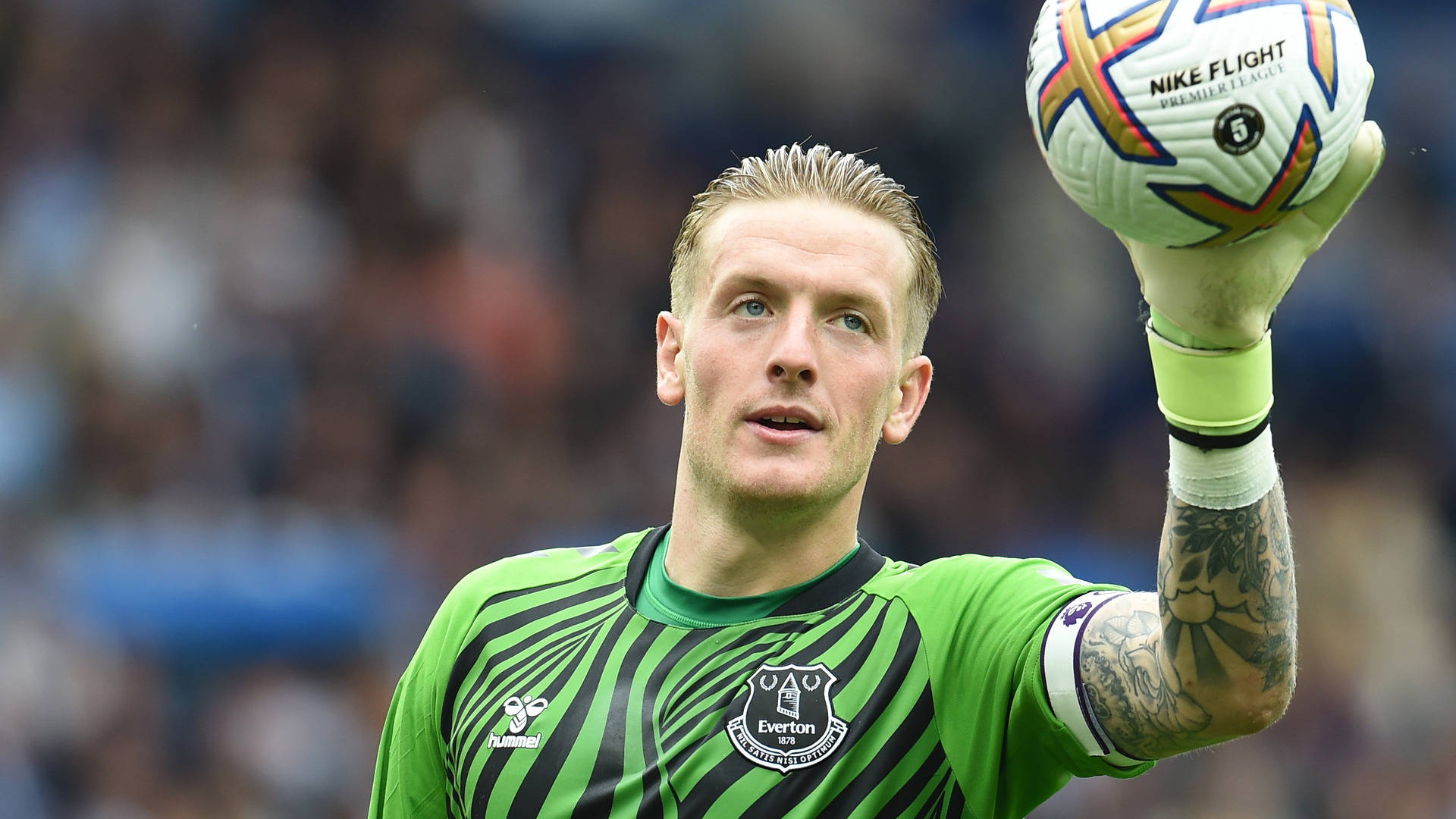 Jordan Pickford With Football