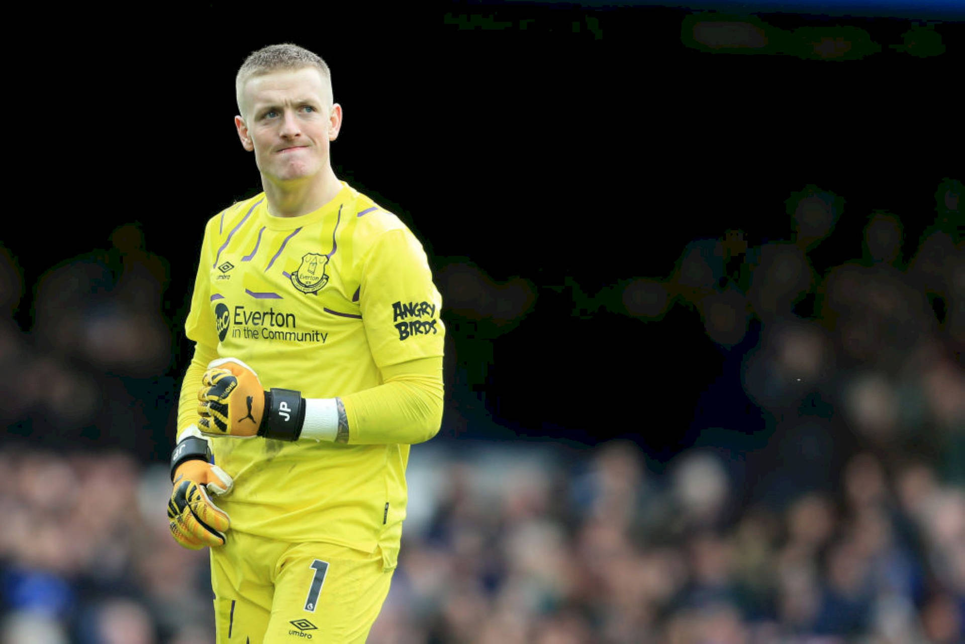 Jordan Pickford With Short Hair Background