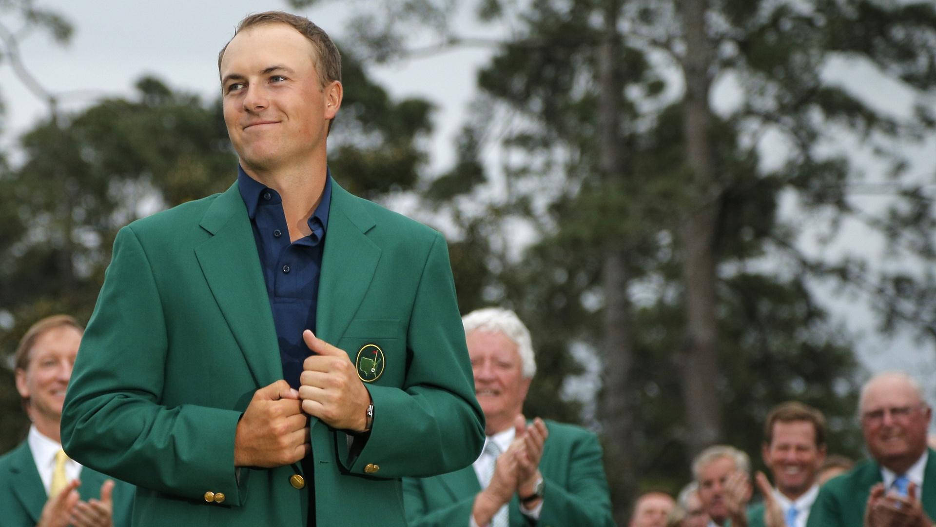 Jordan Spieth At Masters Tournament Background