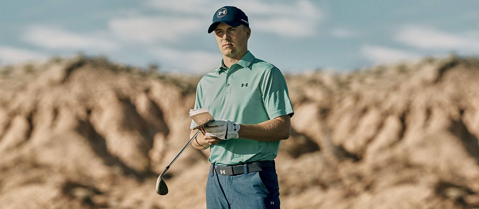 Jordan Spieth Wearing Under Armour Gear Background