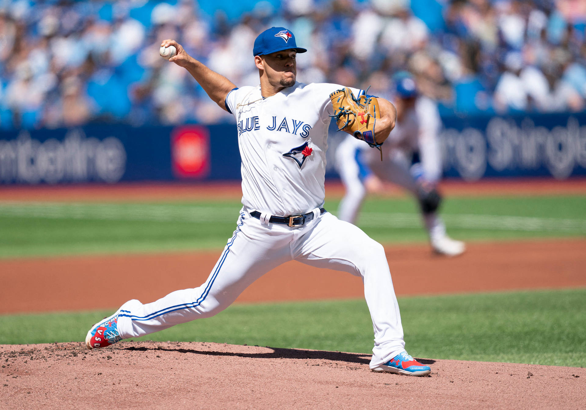 Jose Berrios In White Background